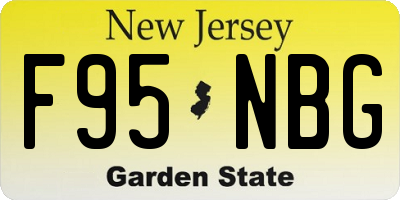 NJ license plate F95NBG