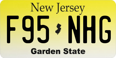 NJ license plate F95NHG