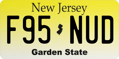 NJ license plate F95NUD
