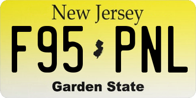 NJ license plate F95PNL