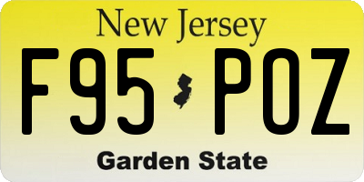 NJ license plate F95POZ