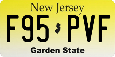 NJ license plate F95PVF