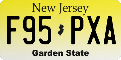 NJ license plate F95PXA