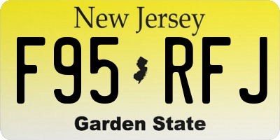 NJ license plate F95RFJ
