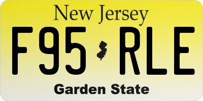 NJ license plate F95RLE