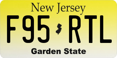 NJ license plate F95RTL