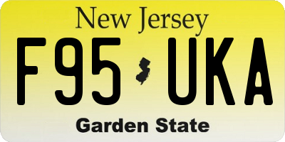 NJ license plate F95UKA