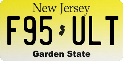 NJ license plate F95ULT