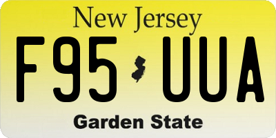 NJ license plate F95UUA
