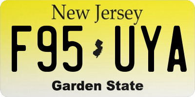 NJ license plate F95UYA
