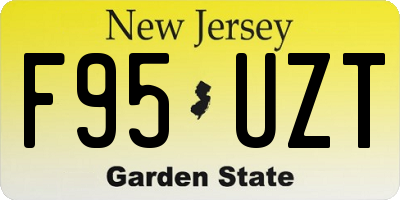 NJ license plate F95UZT