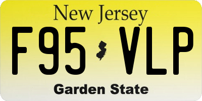 NJ license plate F95VLP