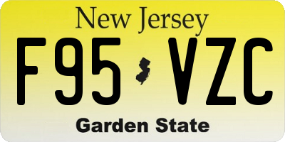 NJ license plate F95VZC