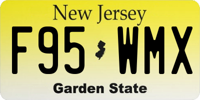 NJ license plate F95WMX