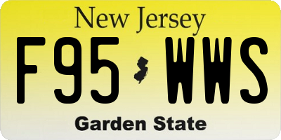 NJ license plate F95WWS