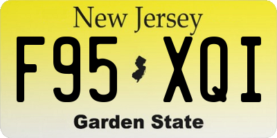 NJ license plate F95XQI