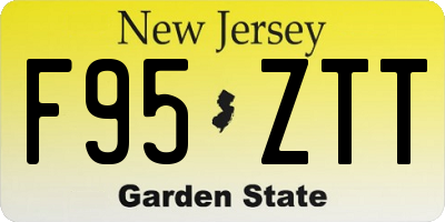 NJ license plate F95ZTT