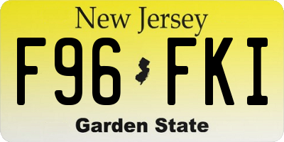 NJ license plate F96FKI