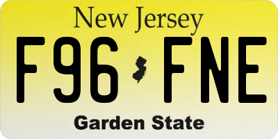 NJ license plate F96FNE