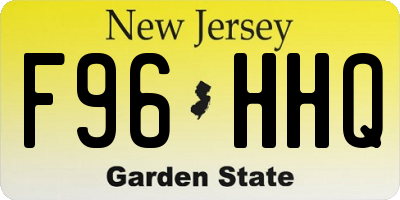 NJ license plate F96HHQ