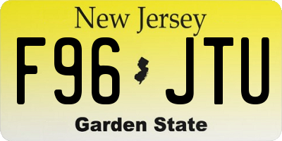 NJ license plate F96JTU
