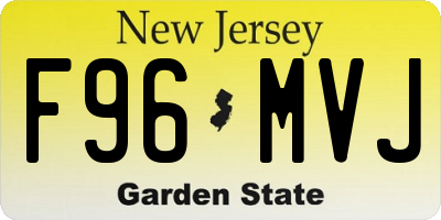 NJ license plate F96MVJ