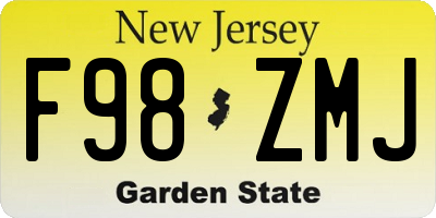NJ license plate F98ZMJ