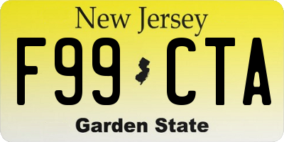 NJ license plate F99CTA