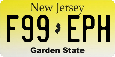 NJ license plate F99EPH