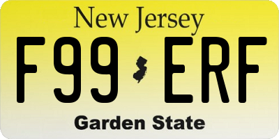 NJ license plate F99ERF