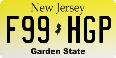 NJ license plate F99HGP