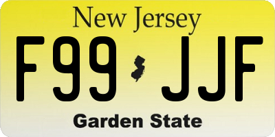 NJ license plate F99JJF