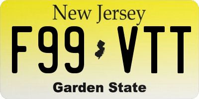 NJ license plate F99VTT
