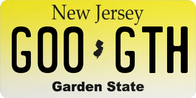 NJ license plate G00GTH