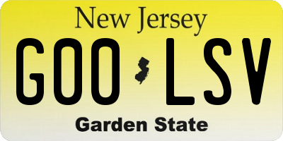 NJ license plate G00LSV