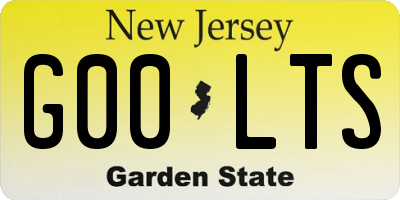 NJ license plate G00LTS