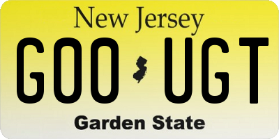 NJ license plate G00UGT