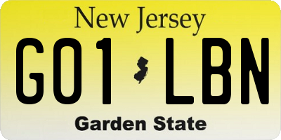 NJ license plate G01LBN