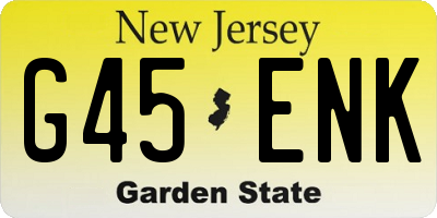 NJ license plate G45ENK