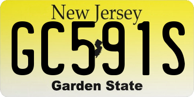 NJ license plate GC591S