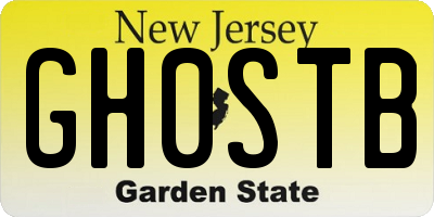 NJ license plate GH0STB