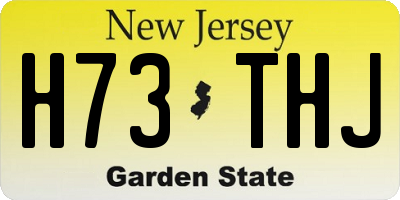 NJ license plate H73THJ