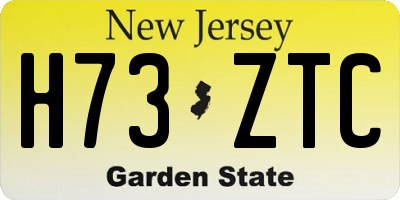 NJ license plate H73ZTC