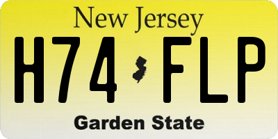 NJ license plate H74FLP