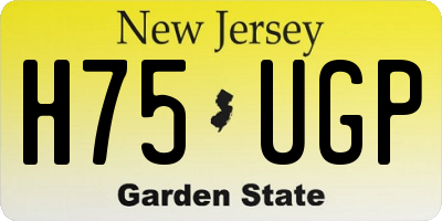 NJ license plate H75UGP