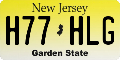 NJ license plate H77HLG