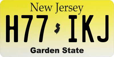 NJ license plate H77IKJ