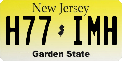 NJ license plate H77IMH