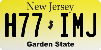 NJ license plate H77IMJ
