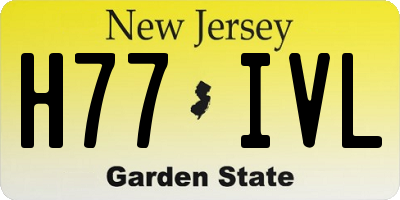 NJ license plate H77IVL